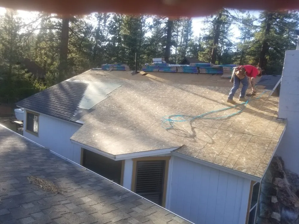 Local flat roof repair in Big Bear, CA by Westbrook Roofing