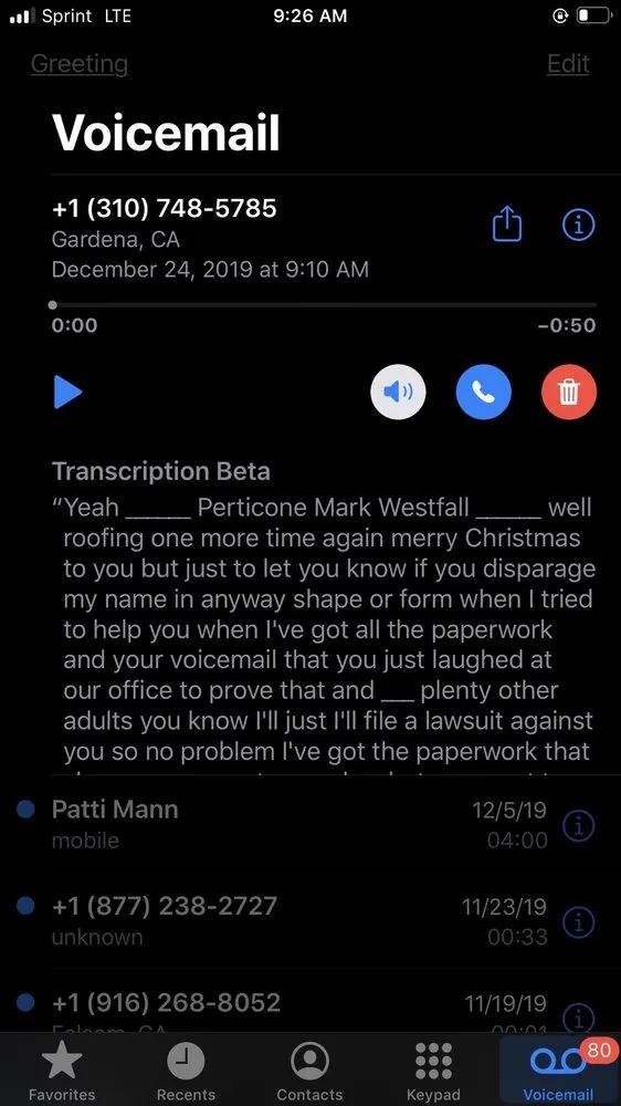 Slide of Westfall Mark Roofing Contractor