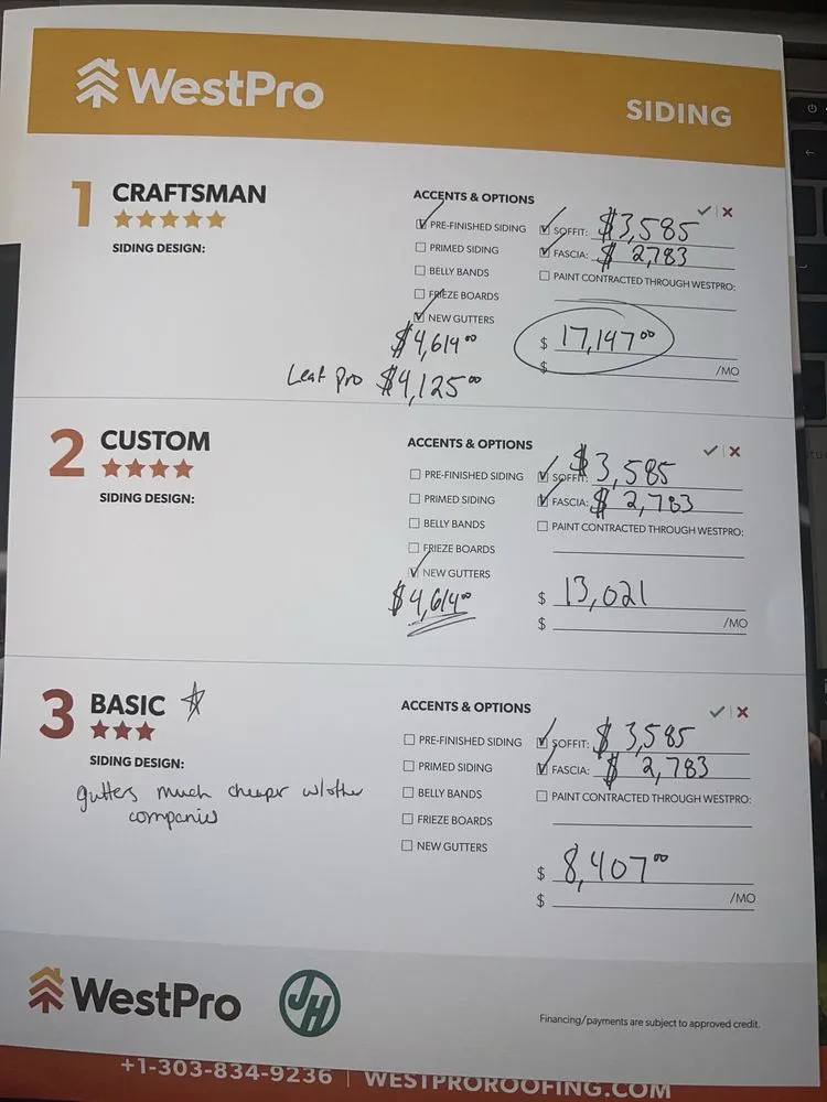 Slide of WestPro Home Exteriors