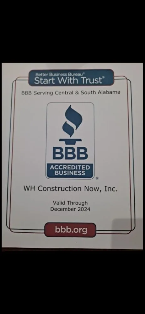 Slide of WH Construction Now