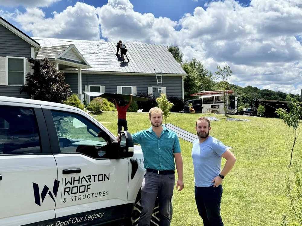 Slide of Wharton Roof & Structures