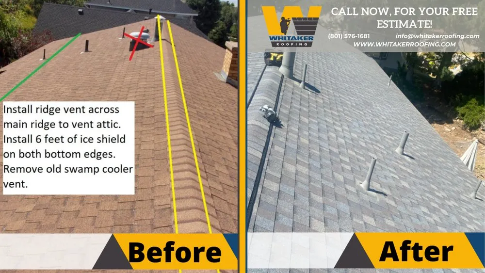 Slide of Whitaker Roofing Services