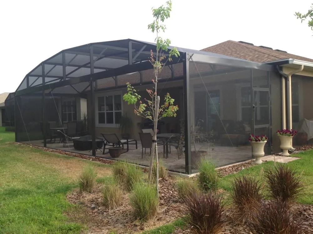 Slide of White Aluminum & Windows