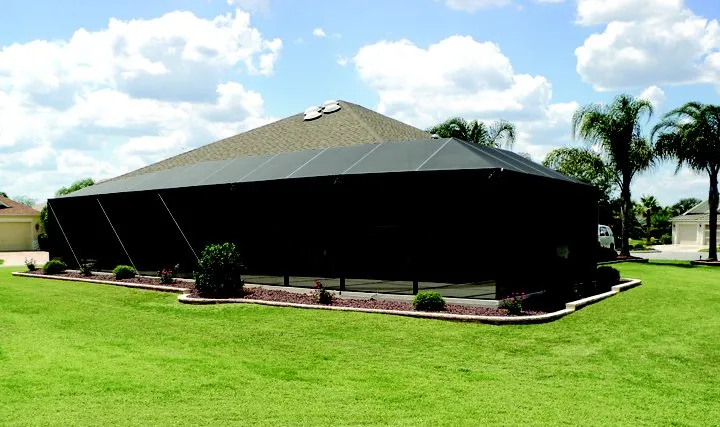 Slide of White Aluminum & Windows