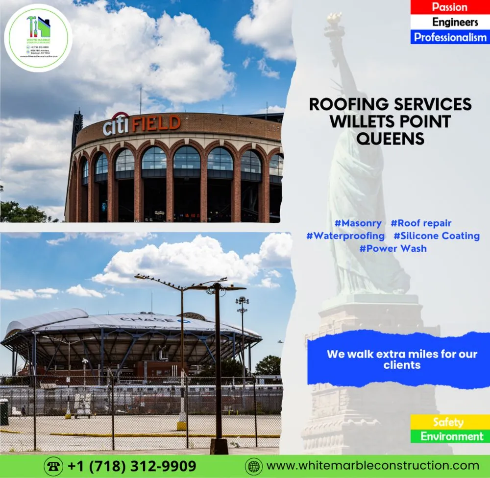 Slide of White Marble Construction