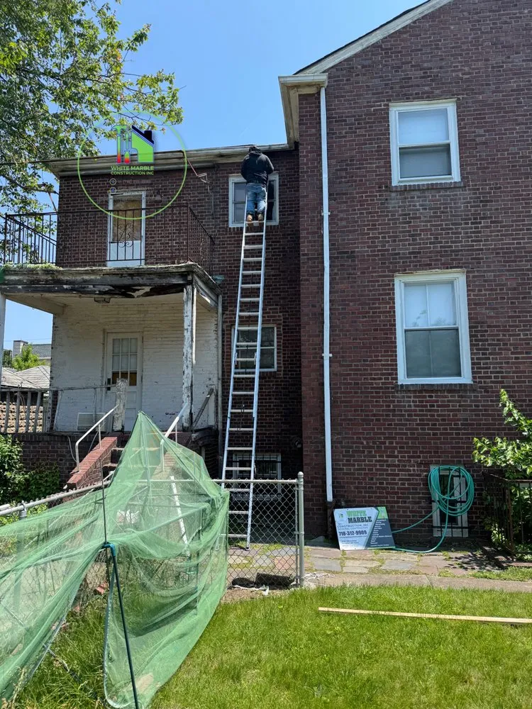 Slide of White Marble Construction