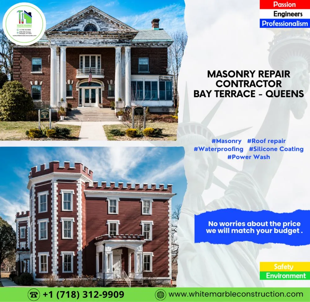 Slide of White Marble Construction