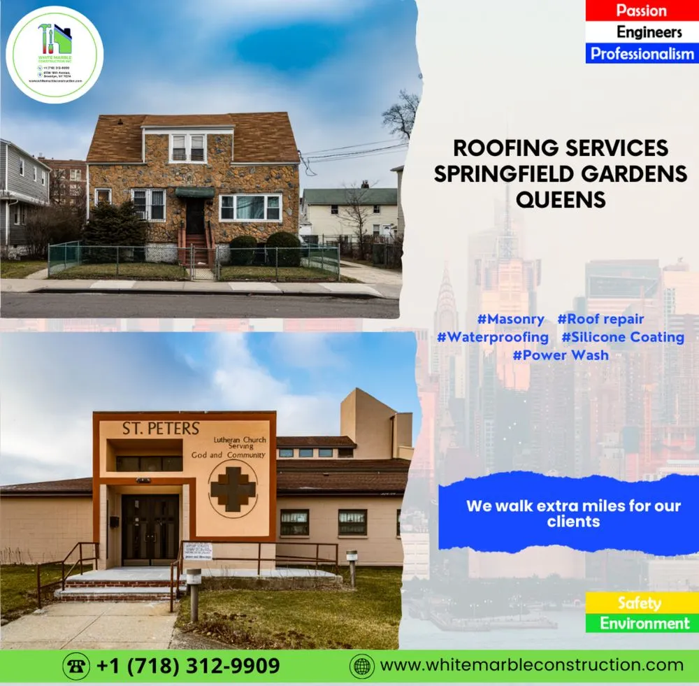 Slide of White Marble Construction