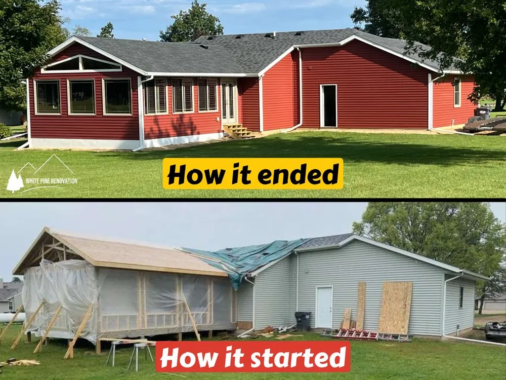 Slide of White Pine Renovation