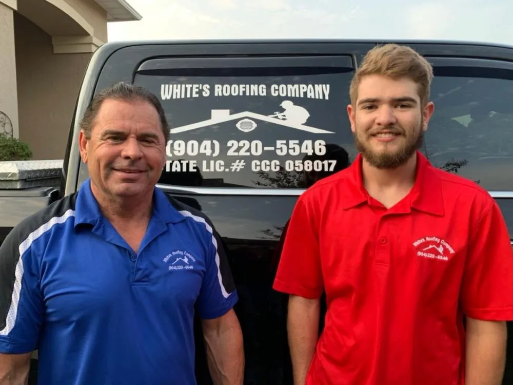 Slide of White's Roofing