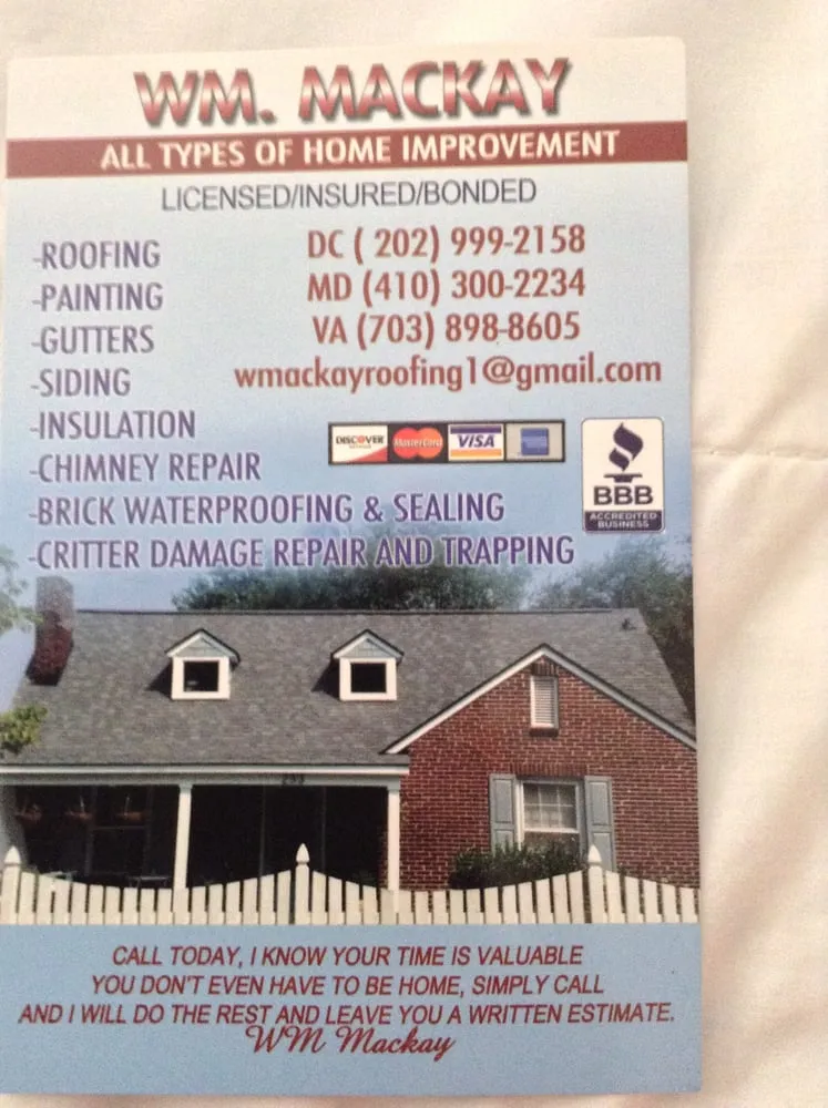 Slide of William Mackay Roofing