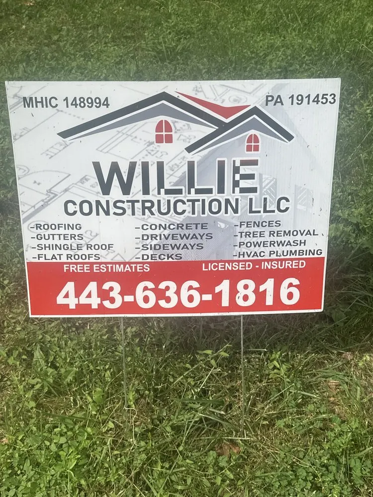 Slide of Willie Construction