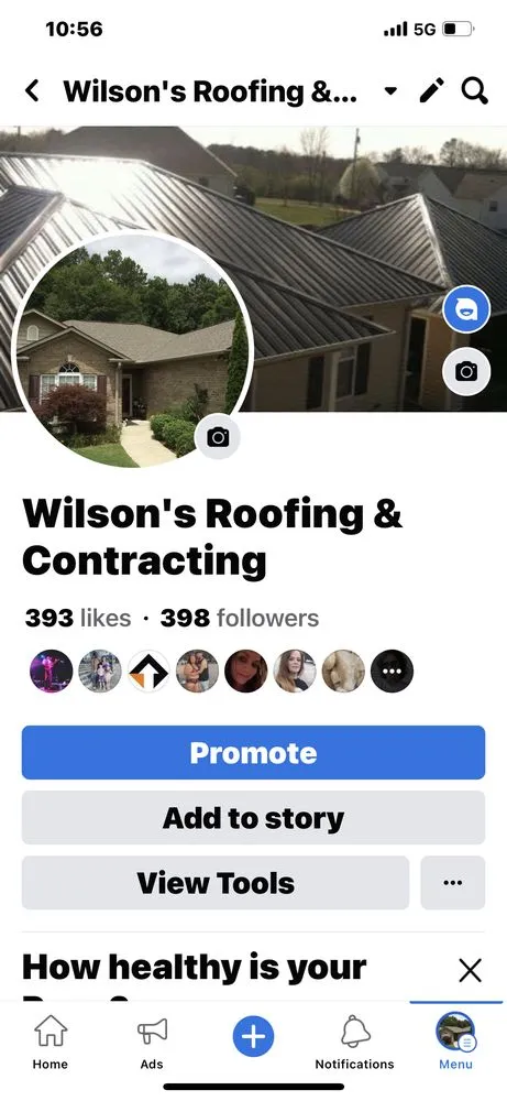 Slide of Wilson's Roofing & Contracting