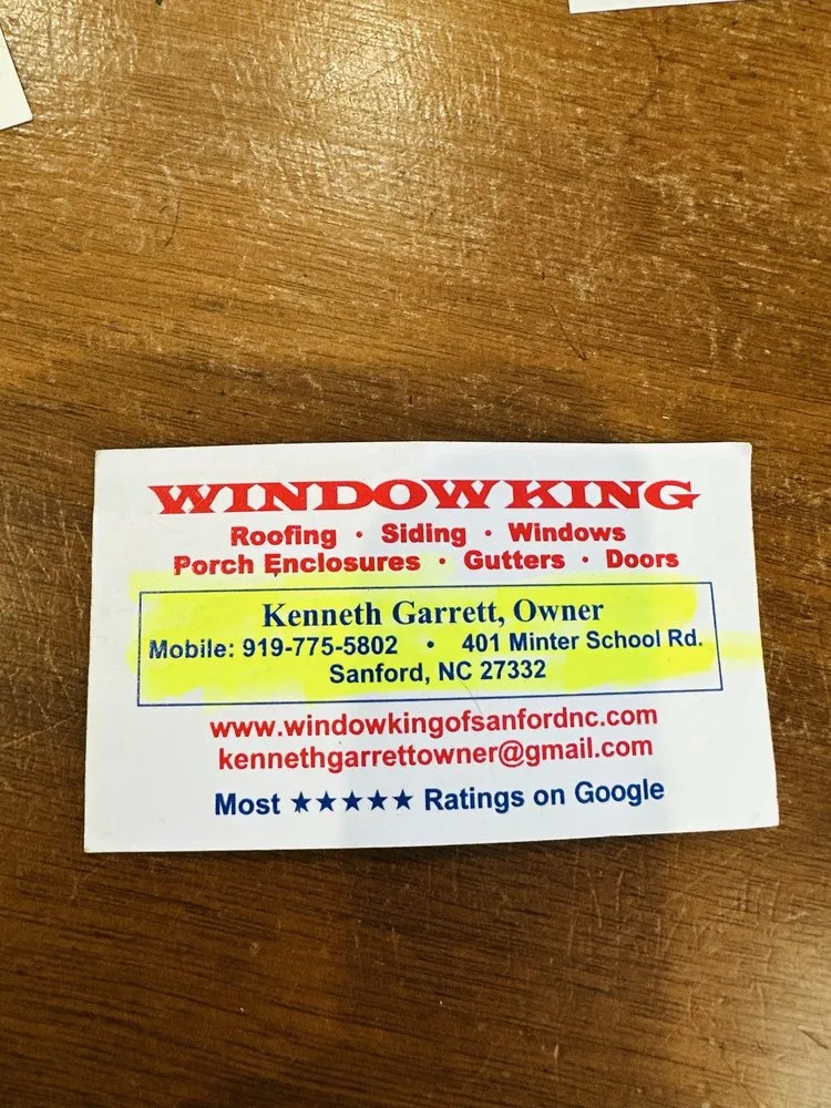Slide of Window King Of Sanford