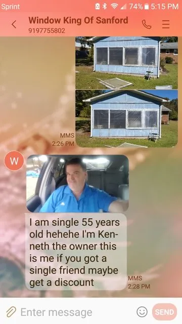 Slide of Window King Of Sanford