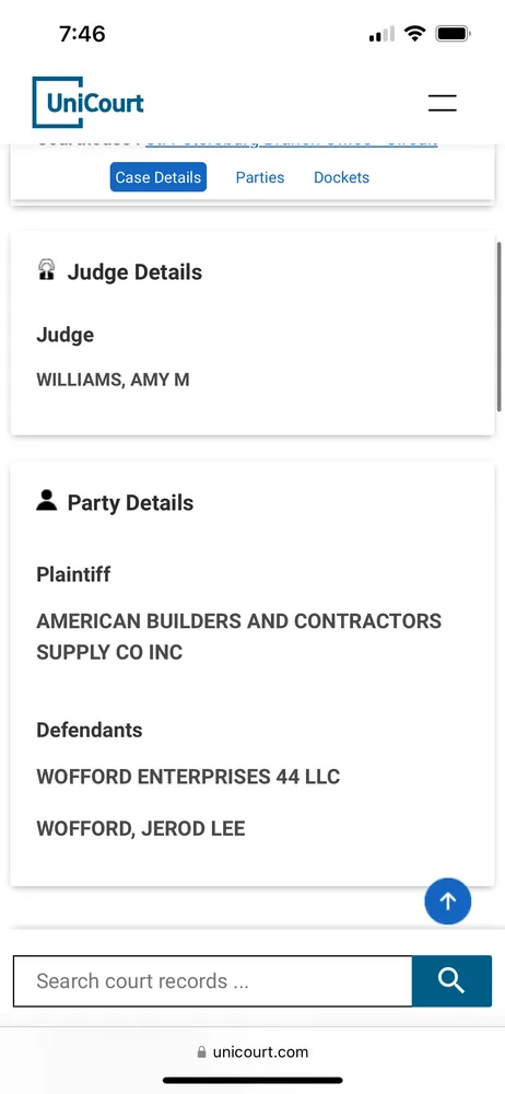 Slide of Wofford Roofing