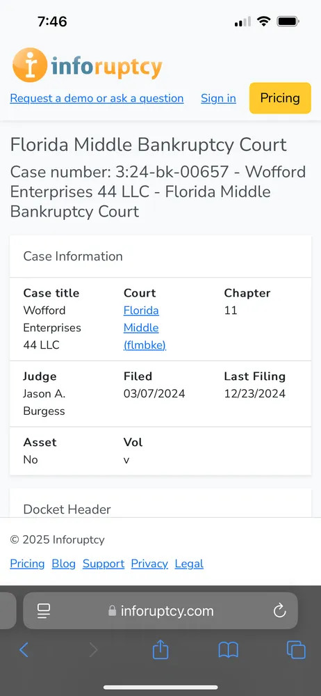 Slide of Wofford Roofing