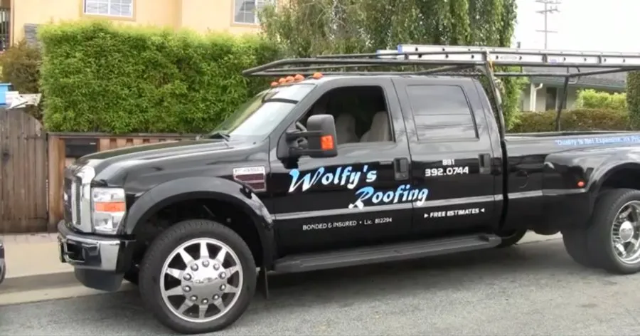 Slide of Wolfy's Roofing