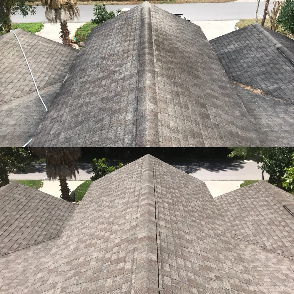 Slide of Woodlands Roof Cleaning & Pressure Washing