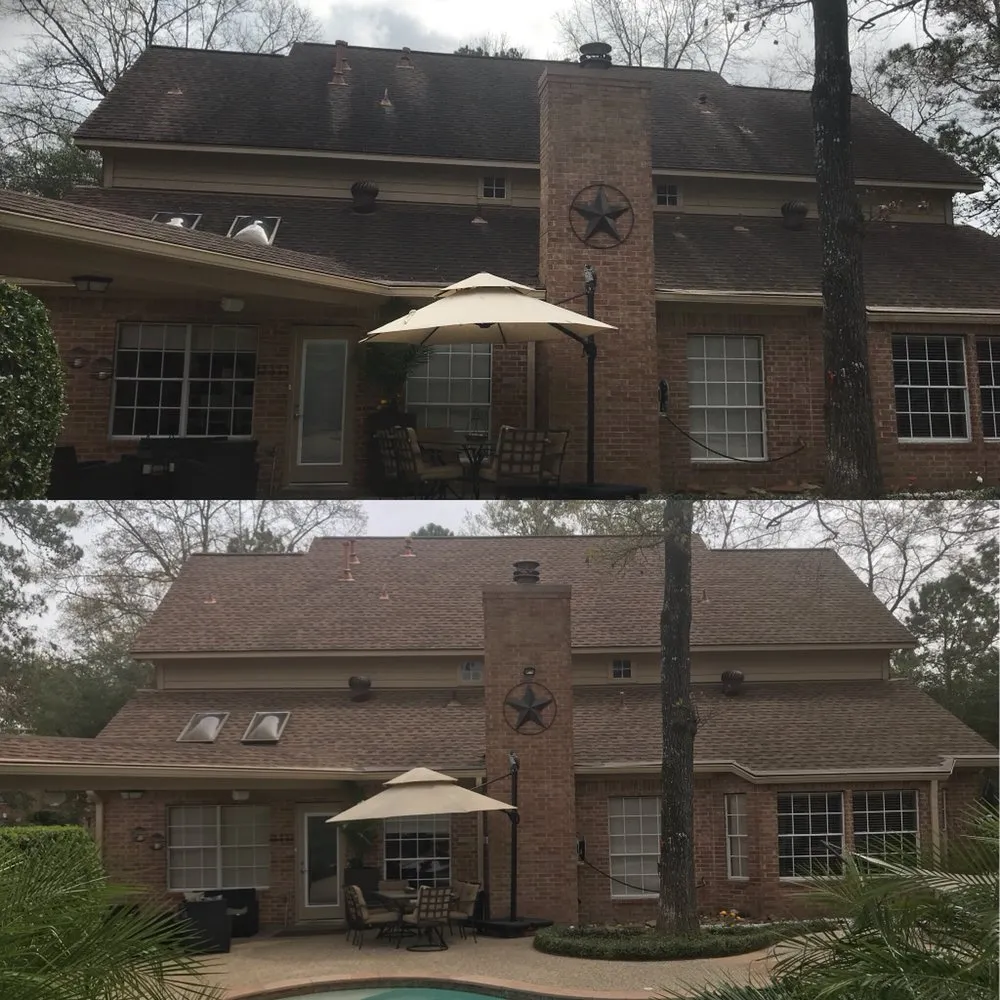 Slide of Woodlands Roof Cleaning & Pressure Washing