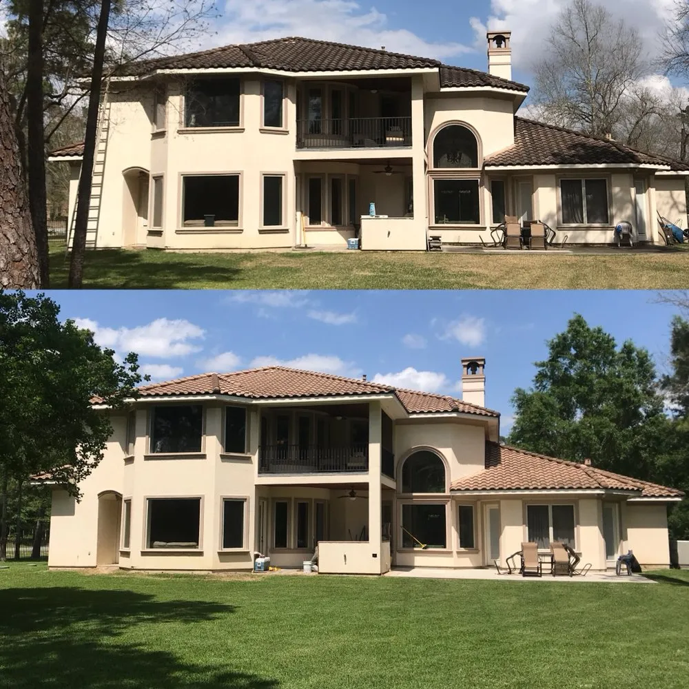 Slide of Woodlands Roof Cleaning & Pressure Washing