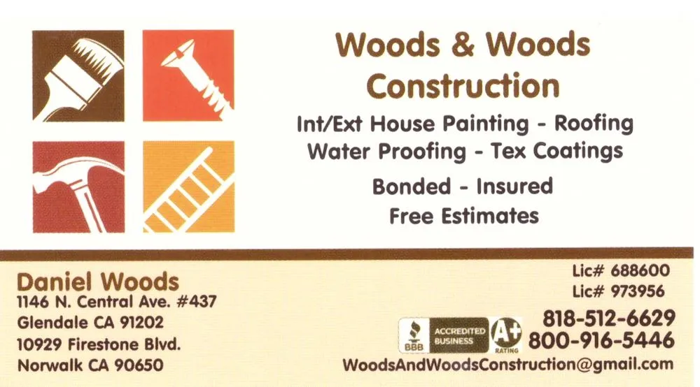 Slide of Woods and Woods Construction