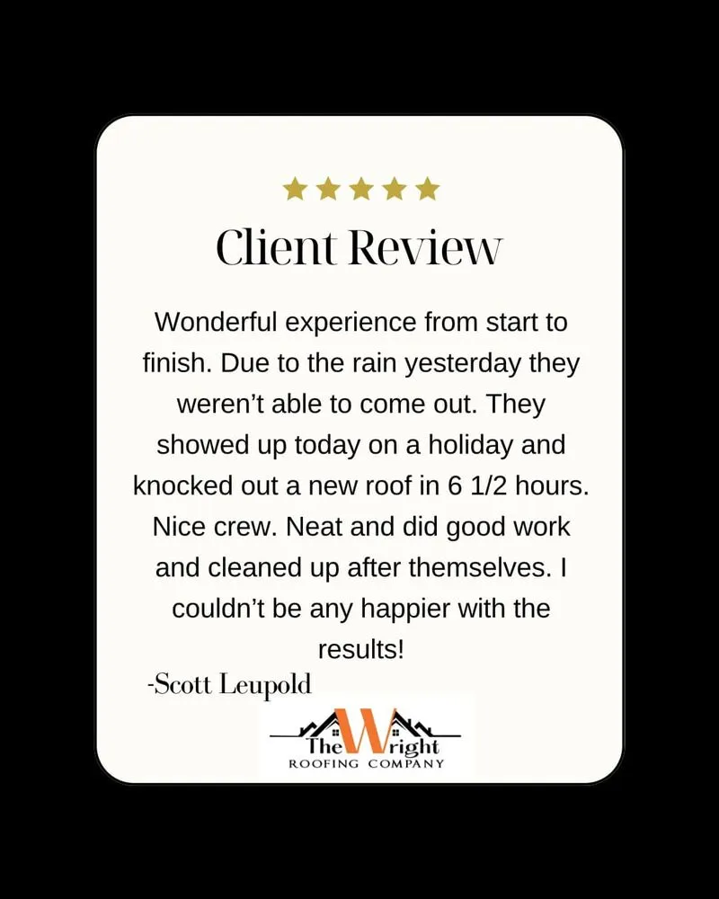 Slide of Wright Roofing & Construction