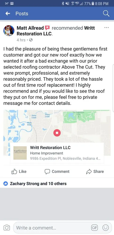 Slide of Writt Restoration