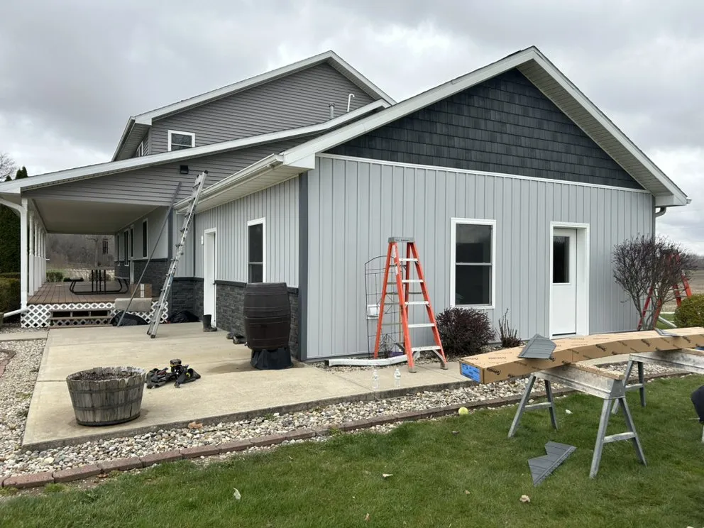 Professional storm damage roof repair same-day service across Mark Center, OH - WS Construction