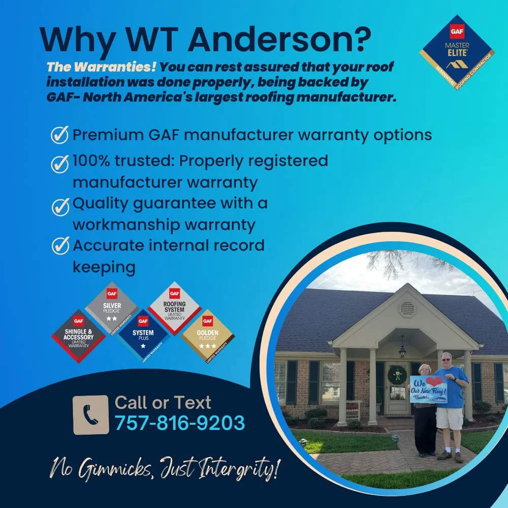 Slide of WT Anderson Roofing & Siding
