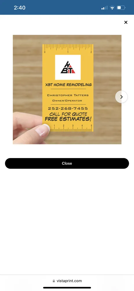 Slide of XBT Home Remodeling