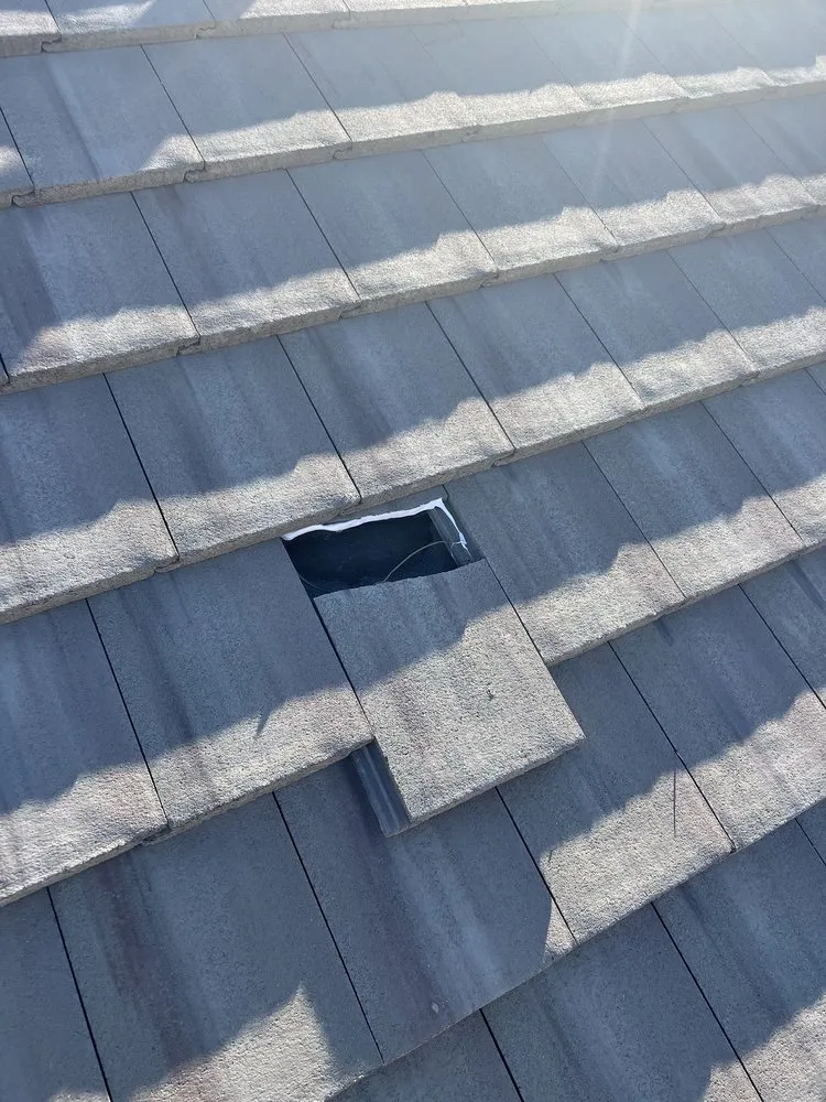 Slide of X’s roofing