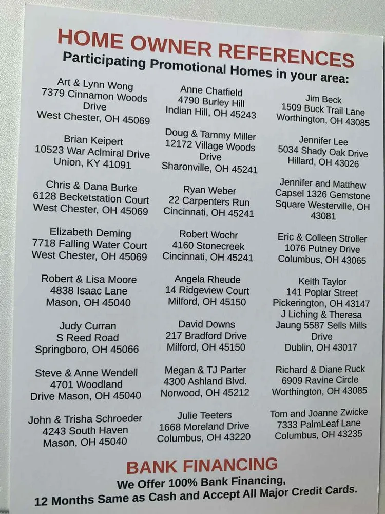 Slide of XYZ Exteriors