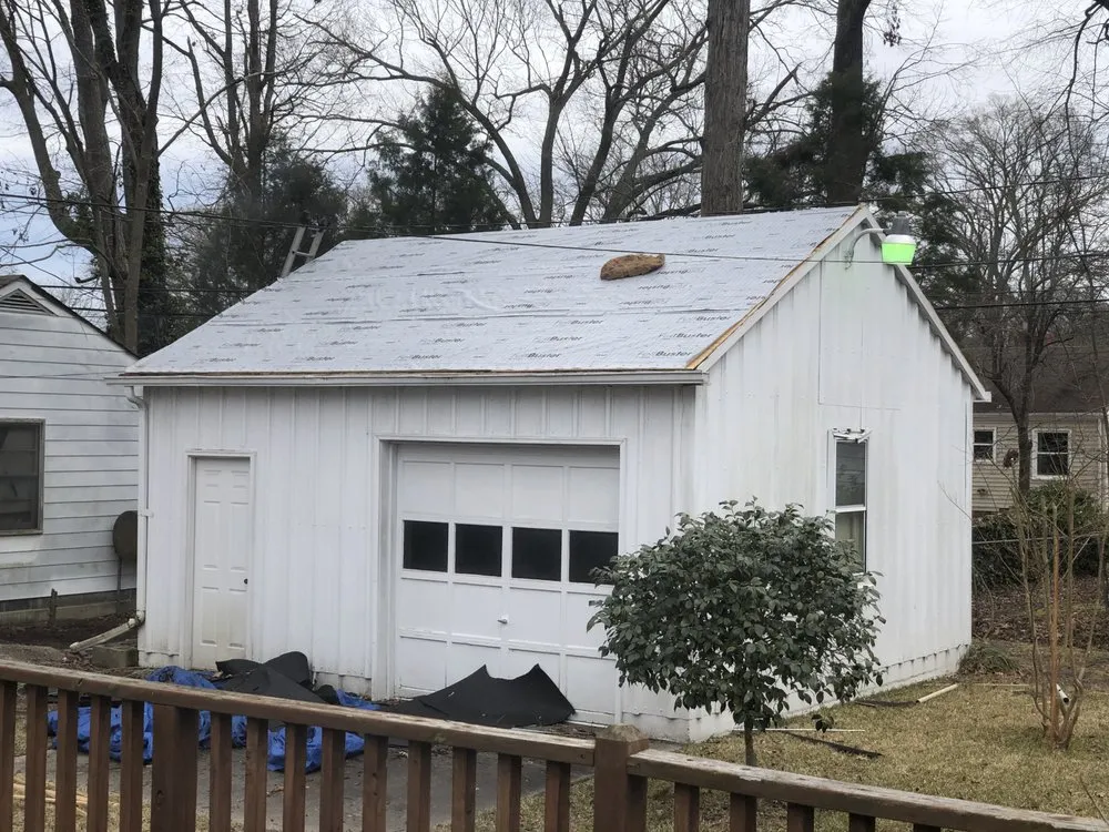 Emergency flat roof repair for residential properties in Yorktown, VA by Yarkey Roofing