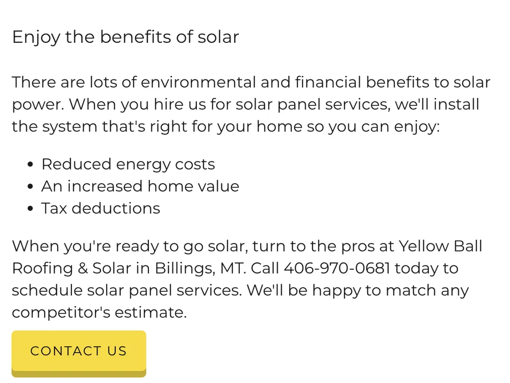 Slide of Yellowball Electric + Generators