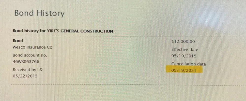 Slide of Yires Roofing