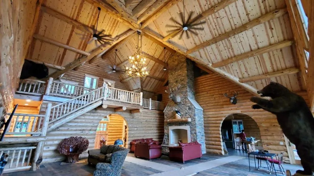 Slide of Yoder's Log & Timber Pro's