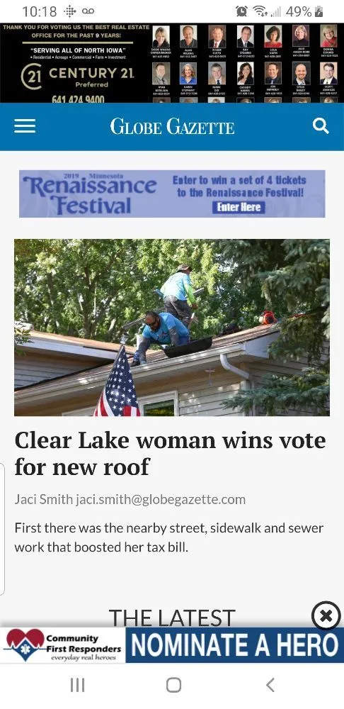 Slide of Young Construction