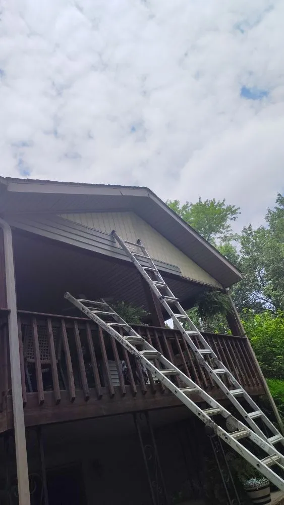 Slide of young roofing