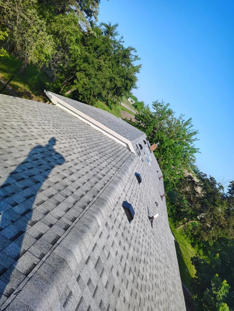 Slide of young roofing