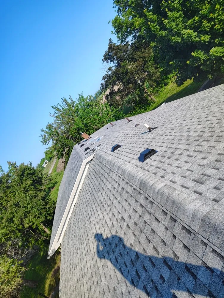 Slide of young roofing