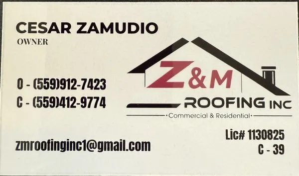Z & M Roofing Logo