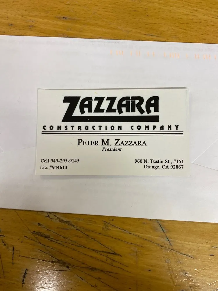Slide of Zazzara Construction