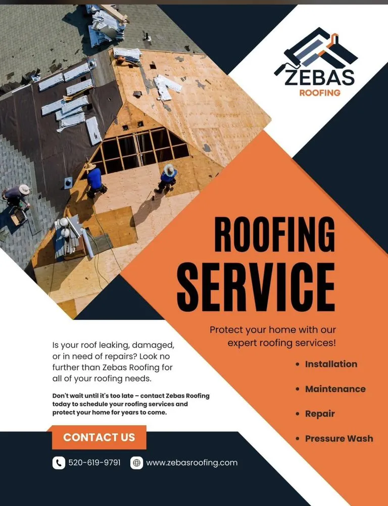 Slide of Zebas Roofing