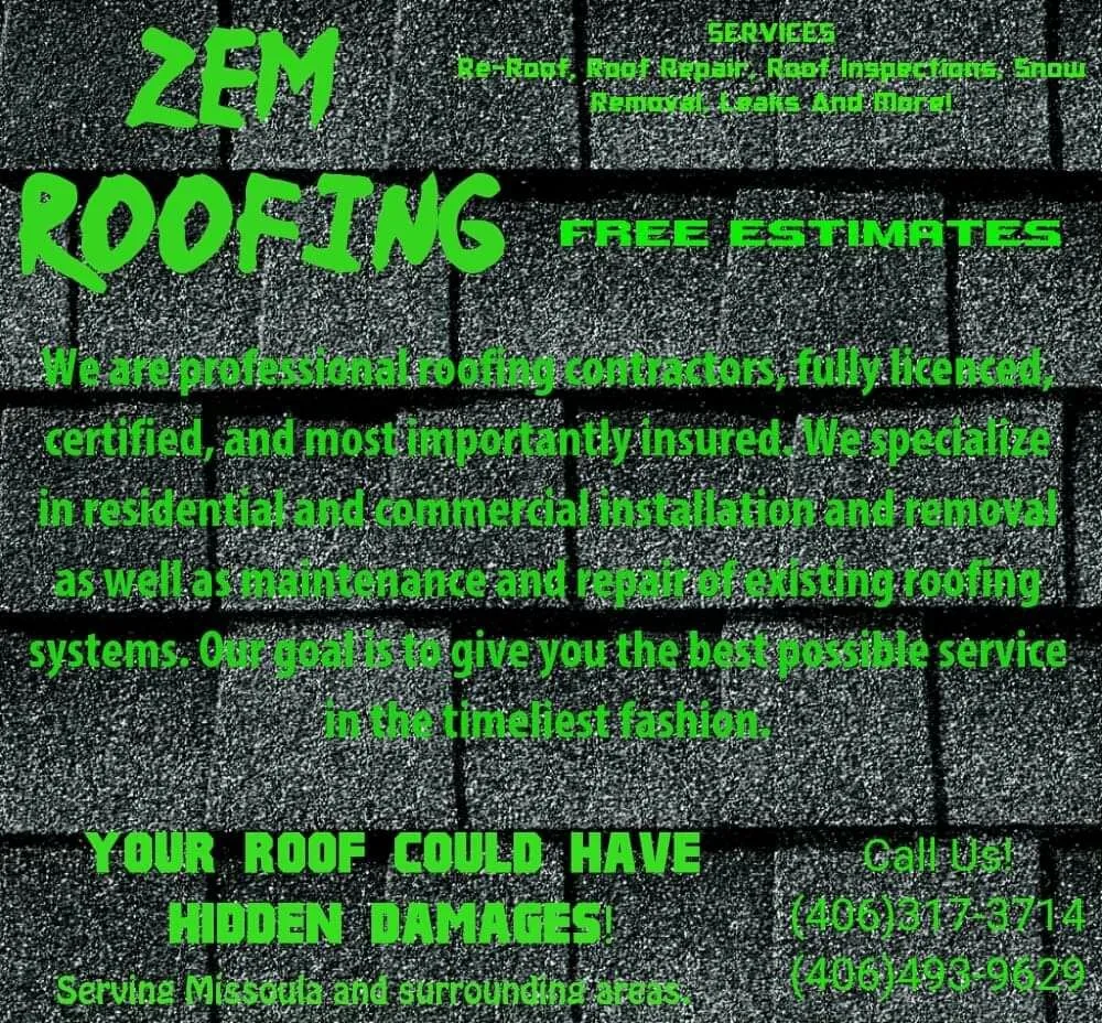 Slide of Zem Roofing