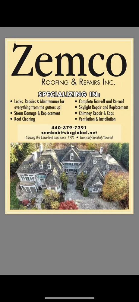 Licensed roof installation in Mentor Ohio, OH - Zemco Roofing & Repairs