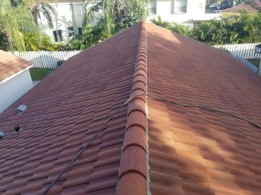 Slide of Zero Pressure Roof Cleaning