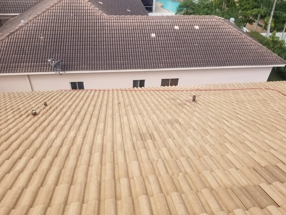 Slide of Zero Pressure Roof Cleaning