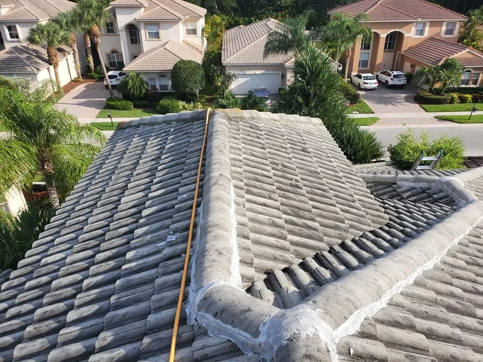 Slide of Zero Pressure Roof Cleaning