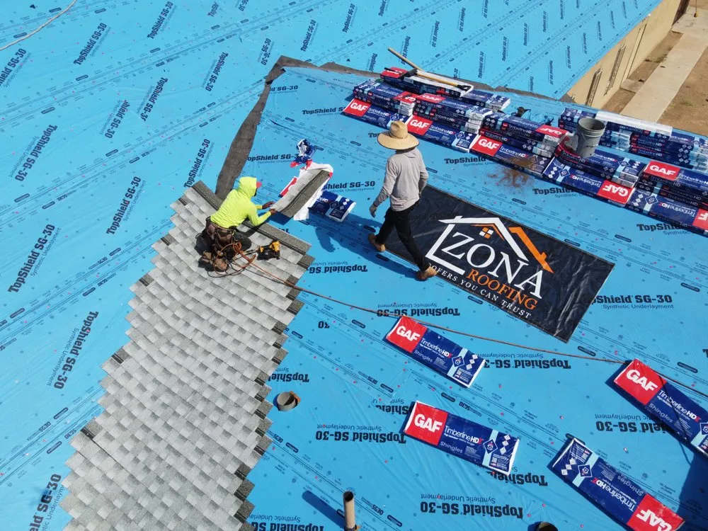 Slide of Zona Roofing